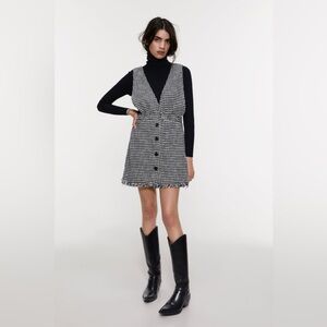Zara Tweed PinaFore Dress